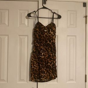 Mini Cheetah print dress Size Medium
